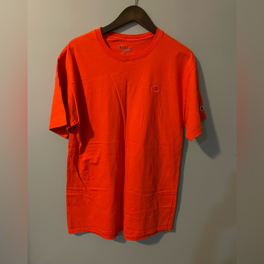 Champion Orange Mens Short Sleeve Shirt